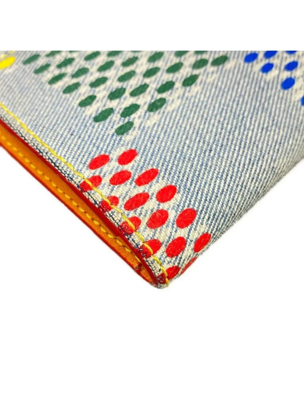 Louis Vuitton Card Case LV Birds Damier Denim Pocket Organizer Multicolor